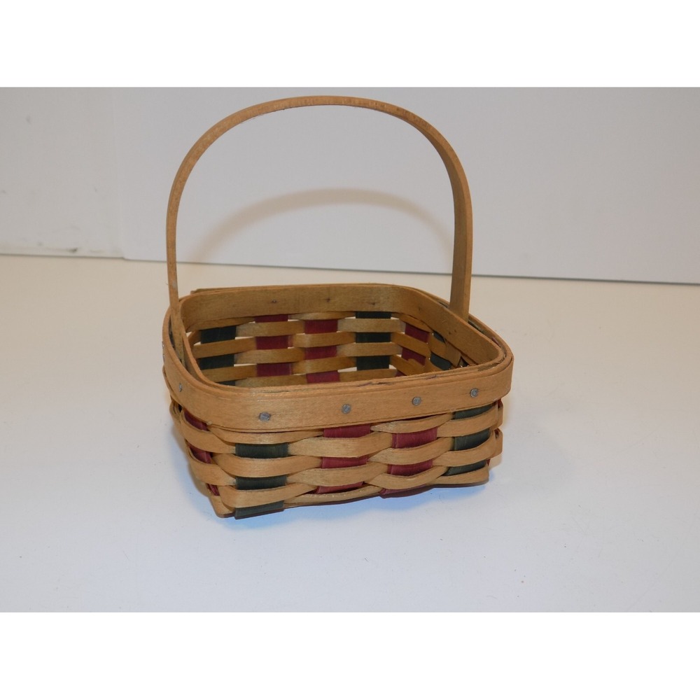 Small Holiday Helper Basket w/ Paprika Liner & Protector 2003 Longaberger - Picture 9 of 16